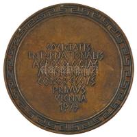Ausztria 1973. Nemzetközi Aeroszológiai Társaság 1. Kongresszusa - Bécs Br plakett (100mm) T:1  Hungary 1973. International Society of Aerosology - 1st Congress - Vienna Br plaque (100mm) C:UNC