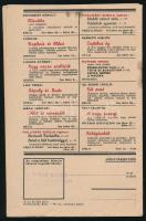 1946 Karácsonyi Könyvjegyzék, 250 db könyv rövid bemutatása, 16p