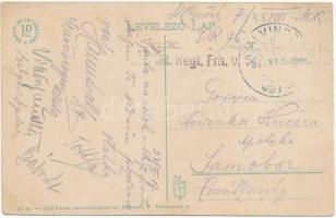 1917 Arad, Maros részlet madártávlatból. Vasúti levelezőlapárusítás 55. sz. 1915. / general view, Mu...