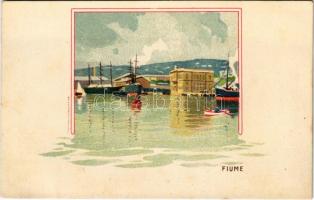 Fiume, Rijeka; Bruchsteiner és fia litho (fl)