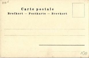 Folklore art postcard. litho (kis szakadás / small tear)