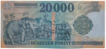 1997. 100.000Ft kellékpénz eltérő oldalakkal T:I