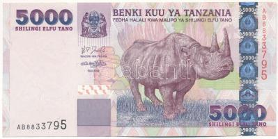 Tanzánia DN (2003-2008) 5000Sh "AB8833795" T:II Tanzania ND (2003-2008) 5000 Shillings "AB8833795" C:XF Krause P#38