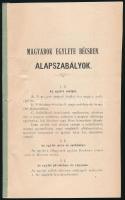 1890 Magyarok Egylete Bécsben alapszabályok 10p