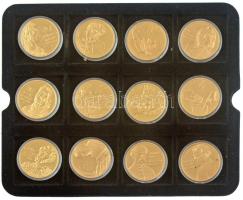 ifj. Szlávics László (1959-) 2011-2016. "Nagy Magyarok" aranyozott Cu emlékérmek (24xklf),...