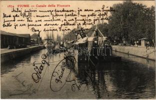 1904 Fiume, Rijeka; Canale della Fiumara / canal