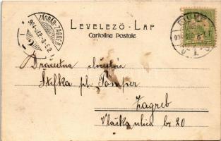 1904 Fiume, Rijeka; Canale della Fiumara / canal