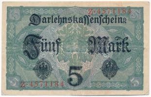 Német Birodalom 1917. 5M T:III German Empire 1917. 5 Mark C:F Krause#56