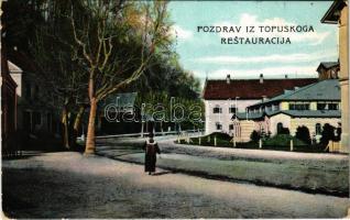 1909 Topuszka, Topusko; Restauracija / étterem / restaurant (EK)