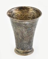 Ezüst (Ag) historizáló pohár, jelzett, m: 11 cm, nettó: 92g