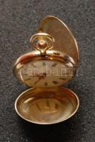 Női aranyfedeles (14K) zsebóra, működőképes (belül fém)