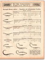 1922 Bíró Béla kocsi- és autóalkatrész árjegyzék, foltos, szakadással, 72p