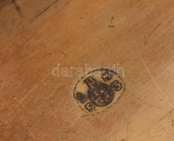 Antik ezüst (Ag) Prága 1853. Tubákos szelence, jelzett, 4x6,5 cm, nettó: 46g