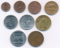 Dél-Afrika 1936-1995. 1/2p - 5R (9xklf) T:1-,2 South-Africa 1936-1995. 1/2 Penny - 5 Rand (9diff) C:AU,XF