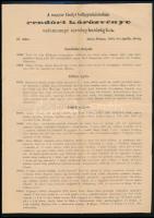 1882 2 db 4 oldalas rendőri körözvény