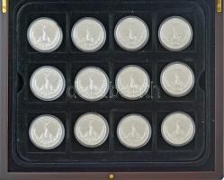 Csontos Attila DN "Örök Értékeink" aranyozott, ezüstözött Cu-Ni emlékérmek (16db/15xklf) 1...