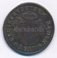 Német Államok / Baden 1817. 1kr Cu T:3 patina, ph. 
German States / Baden 1817. 1 Kreuzer Cu C:F pa...