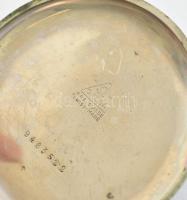 Omega fém tokos zsebóra, működik, kopásnyomokkal, d: 4,5 cm