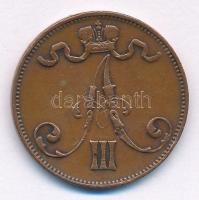 Finnország 1888. 5p Cu T:2- Finland 1888. 5 Pennia Cu C:VF Krause KM#15