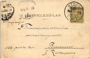 1904 Stószfürdő, Stoósz-fürdő, Kúpele Stós; Fedett kuglizó. Wlaszlovits Gusztáv kiadása / bowling al...