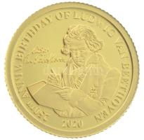 Fiji 2020. 5$ Au "Beethoven születésének 250. évfordulója" kapszulában (0.5g/0.999) T:PP
...