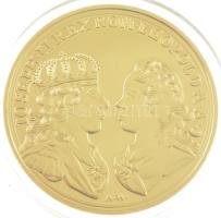 DN "Magyar Aranyóriások - II. József, bányalátogatói érem, 5 Dukát 1764" aranyozott Cu utá...