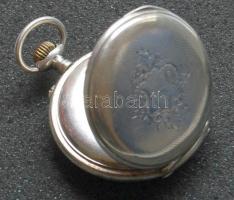 Ezüst férfi zsebóra, működőképes a századelőről