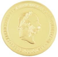 DN "Magyar Aranyóriások - Ferenc József aranyérem, Szeged újjáépítése 1883" aranyozott Cu ...