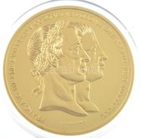 DN "Magyar Aranyóriások - V. Ferdinánd koronázási érem, 15 Dukát 1830" aranyozott Cu utánv...