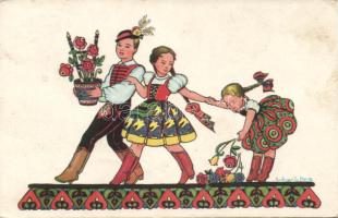 children in folkwear