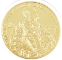 DN "Magyar Aranyóriások - Ferenc József koronázási emlékérem 1892" aranyozott Cu utánveret...