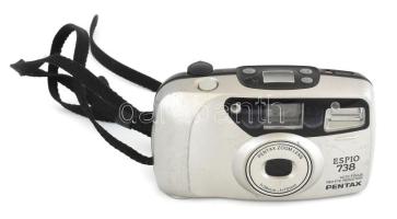 Pentax ESPIO 738 analóg fényképezőgép, nem kipróbált, használt állapotban