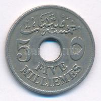 Egyiptom 1917. 5m Cu-Ni T:2- Egypt 1917. 5 Milliemes Cu-Ni C:VF Krause KM#315