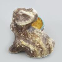 Gál Béla: Nyuszis tálka, kerámia, hibátlan, jelzett m: 13 cm