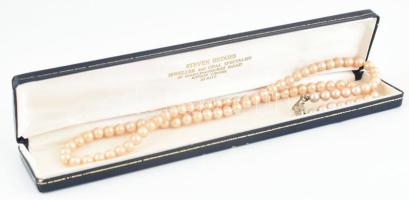 Angol igazgyöngy nyaklánc, h: 54 cm