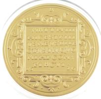 DN "Magyar Aranyóriások - Bethlen Gábor 10 Dukát keresztelőérem 1626" aranyozott Cu utánve...