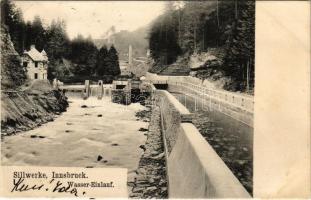 1906 Innsbruck, Sillwerke, Wasser-Einlauf