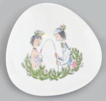 Rosenthal tálka, Peynet terv. hibátlan, jelzett, d: 11 cm