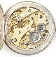 Ezüst (Ag) tokos zsebóra. Vésett, lovas számlappal. Hibátlan számlap, szép állapotban, jelzett, műkö...