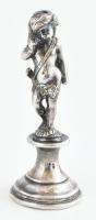 Ezüst(Ag) puttó szobor, jelzett, m: 8,5 cm, nettó: 78,3 g