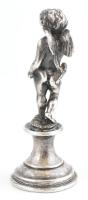 Ezüst(Ag) puttó szobor, jelzett, m: 8,5 cm, nettó: 78,3 g