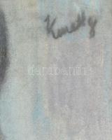 Kmetty jelzéssel: Női portré. Vegyes technika, papír. Üvegezett fakeretben. 61,5x43 cm