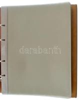 "Kuriositäten auf Banknoten " barna, bársonyborítású, négygyűrűs album, 50db egyosztatú be...