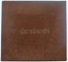 "Kuriositäten auf Banknoten " barna, bársonyborítású, négygyűrűs album, 50db egyosztatú be...