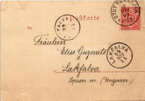 1899 (Vorläufer) Stuttgart, Altes Schloss / castle (small tear)