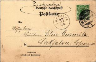 1899 (Vorläufer) Hannover, Georgsplatz mit Theater / square, theatre (fl)