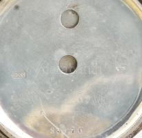 Kulcsos ezüst (Ag) zsebóra. Jelzett tokkal, hibátlan számlappal működő jó állapotban, kulccsal d: 48...