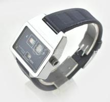 Kienzle Life 2002 automata karóra. Dátum funkcióval, Rerto design, kaucsuk szíjjal, működik, 40x38 m...