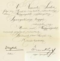 1904 A Nemzeti Szalon igazgatósági taggá választásról értesítő levél Kézdi-Kovács László (1864-1942)...