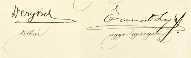 1904 A Nemzeti Szalon igazgatósági taggá választásról értesítő levél Kézdi-Kovács László (1864-1942)...